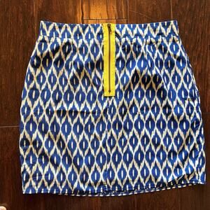 Anabella Women Mini Skirt M Yellow Zipper